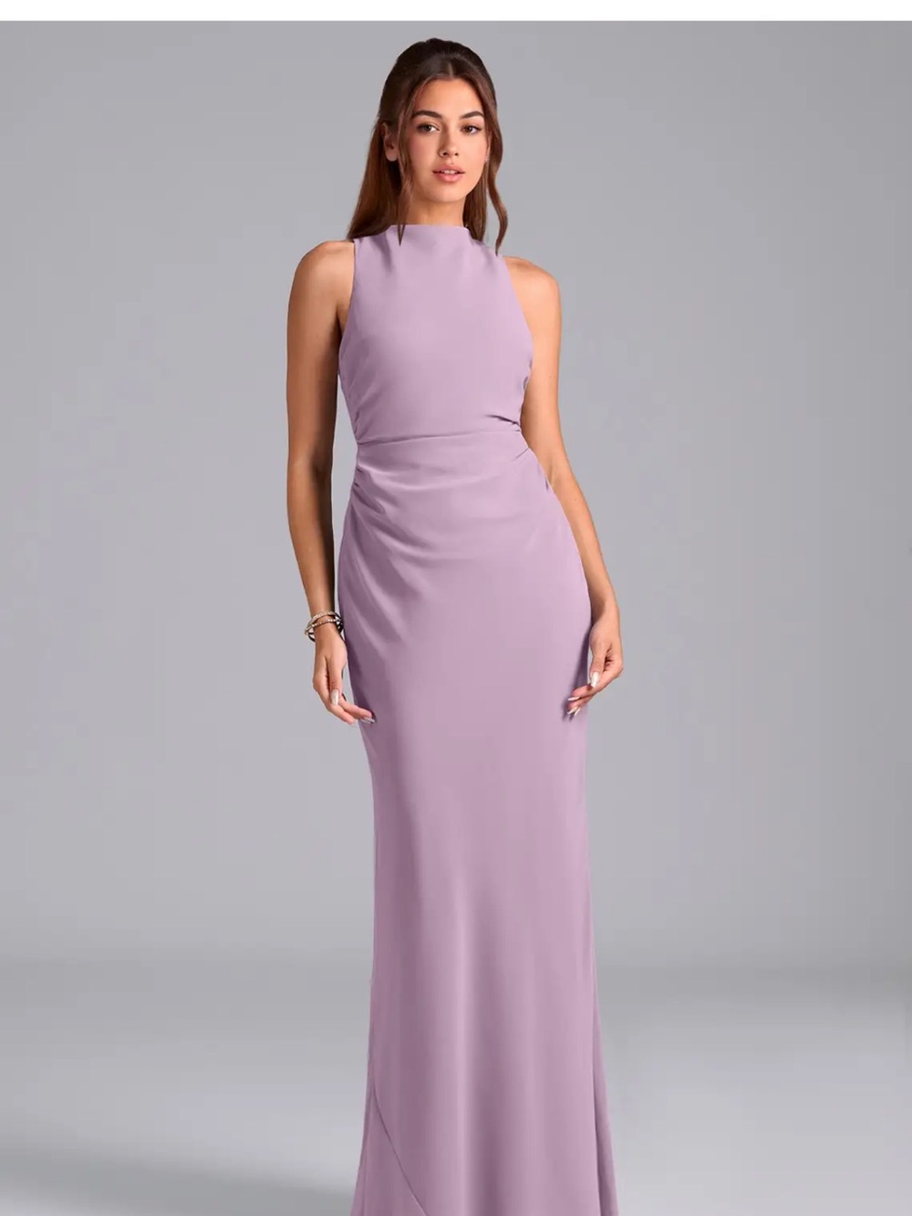 Azazie Evadne Wisteria Chiffon bridesmaid dress